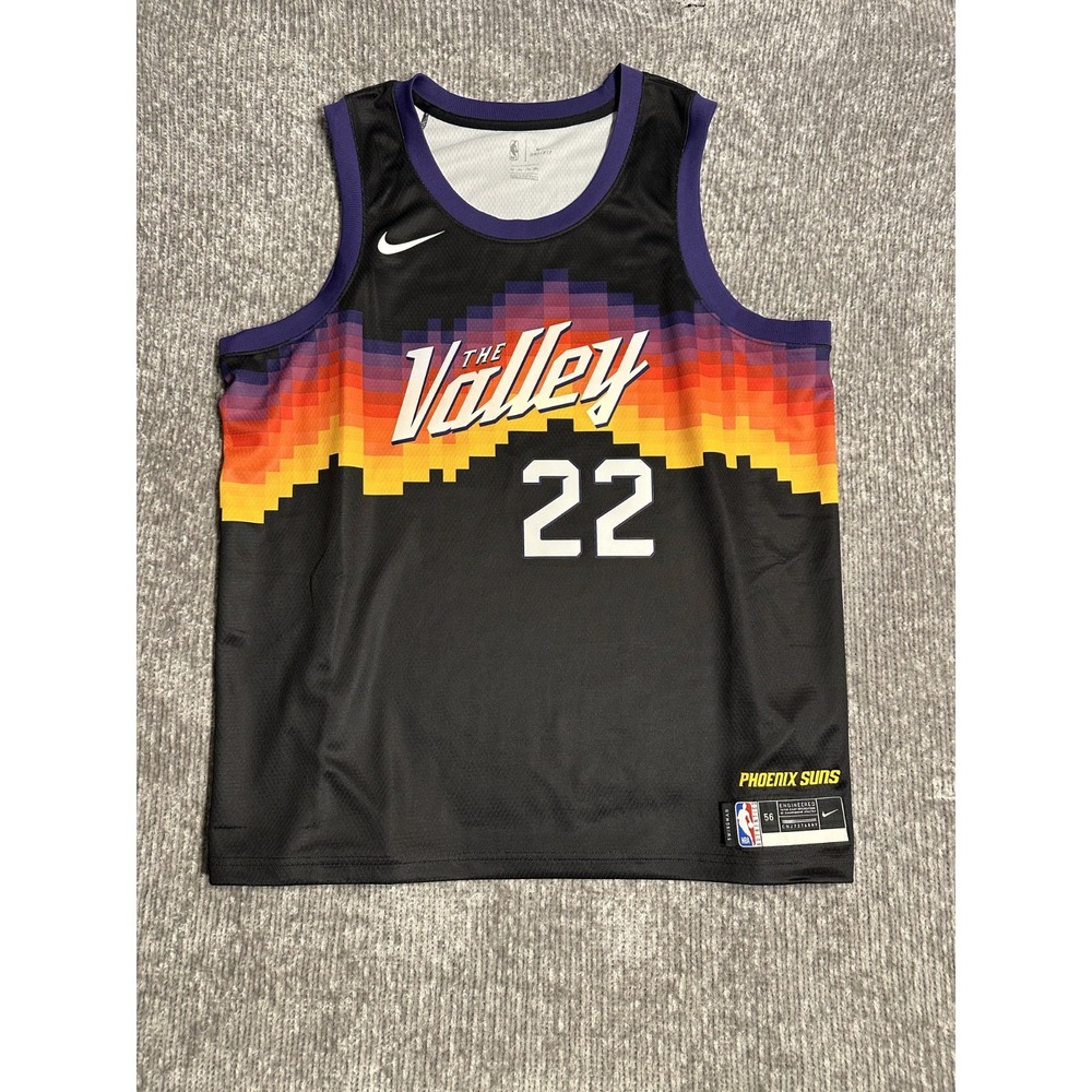 Nike Phoenix Suns Deandre Ayton #22 The Valley NBA Jersey Swingman Men's Sz XL
